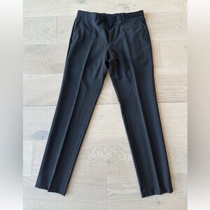 Hugo Boss Men's Dress Pants 32 Regular Black Tailored Trouser Dress Pants